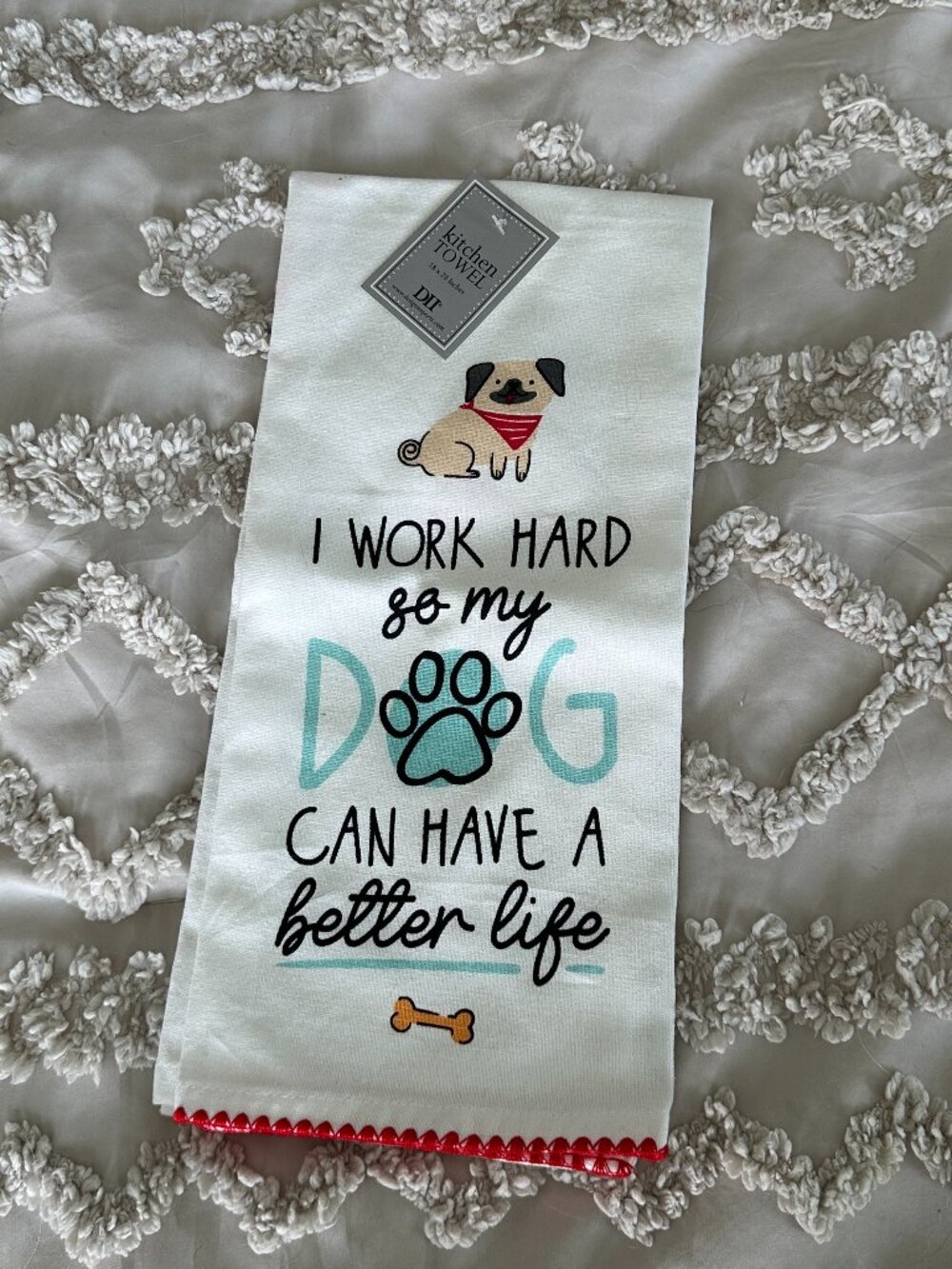 NWT Dog Tea Towel
